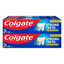 Colgate Strong Teeth Calcium-Boost Toothpaste, 700g 175g X 4  FAMILY PACK