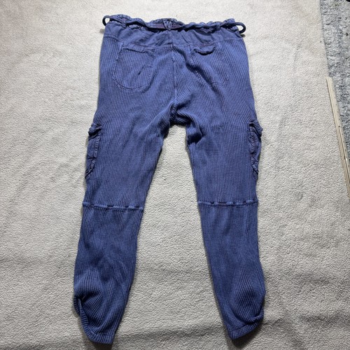 Free People FP One Hose Damen Große 32x28 Cargo Boho Waffelstrick Knopfleiste - Bild 9 von 14