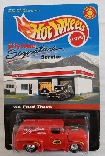 Hot Wheels Jiffy Lube '56 Ford Truck Red Special Edition 2000 Rubber Tires
