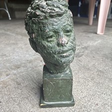 1965 John F Kennedy Bust Sculpture by Robert Berks Signed