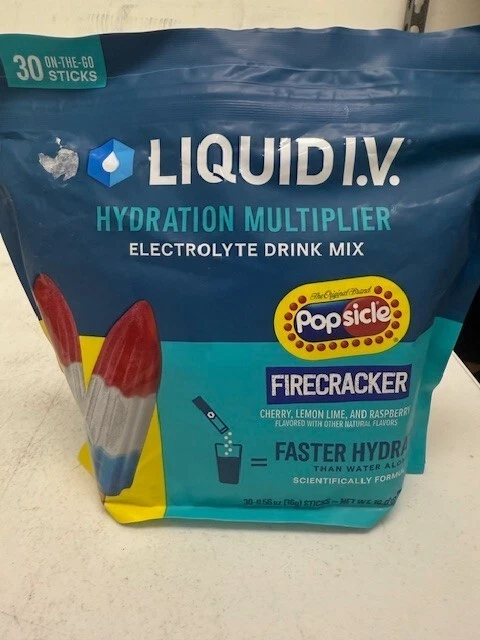 Liquid IV Firecracker Popsicle Hydration Multiplier Electrolytes Drink Mix 30 ct - Image 2 of 4