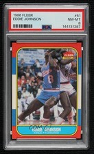 1986-87 Fleer Eddie Johnson #51 PSA 8 b5f
