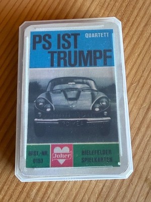 Quartett ''PS ist Trumpf'' Joker Bielefelder Spielkarten, 60 er Jahre DB Kopie w91