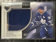 2024-25 Ultimate Collection Austin Matthews Jumbo Jersey # 002/199 Maple Leafs