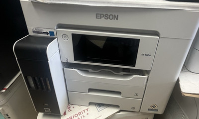 Epson EcoTank Pro ET-5800 All-in-One Printer, Scanner, Copier FOR PARTS