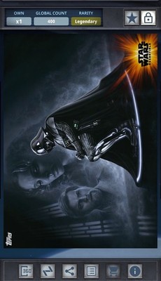 Star Wars Card Trader Legendary Essentials 2016 Darth Vader Haunted by the Past