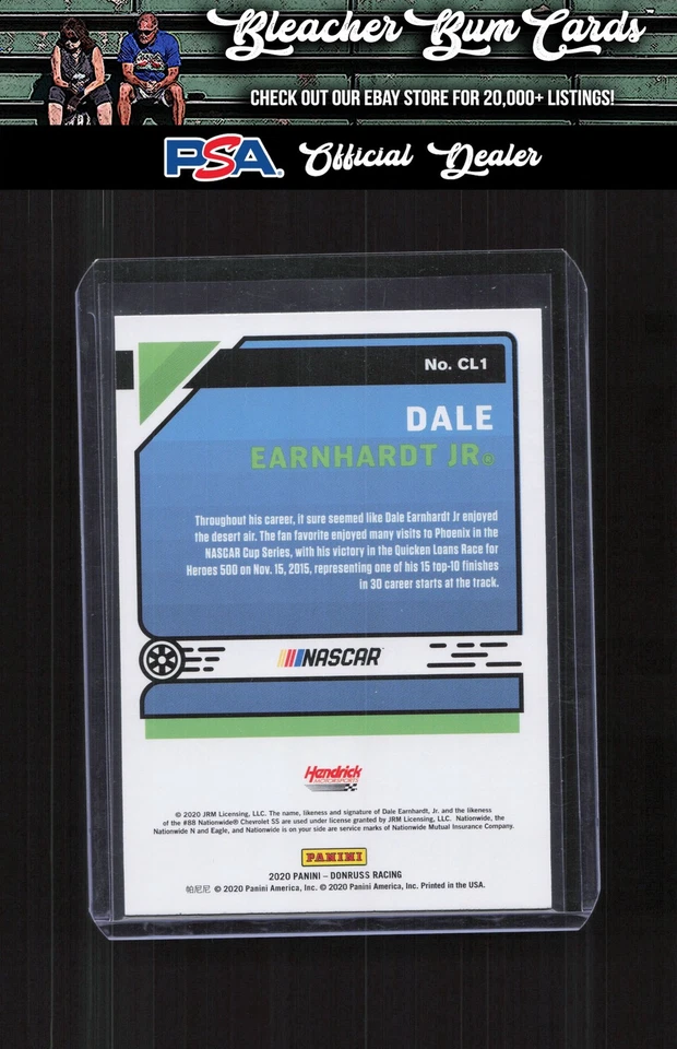 2020 Donruss CL1 Dale Earnhardt Jr. Classics Checkers - Image 2 of 2