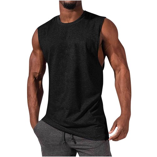 Herren Gym Workout Tank Tops Muskel Tee Stringer Bodybuilding Ärmellose T-Shirts - Bild 14 von 25