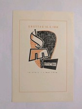 Saarland Beleg Saarmesse 1958 Blanko Karte