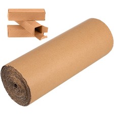 Shipping Corrugated Paper Roll Beige Single Face for Cushioning and Support