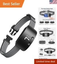 Bark Collar for Dogs,Rechargeable Anti Barking Training Collar with 7 Adjusta...