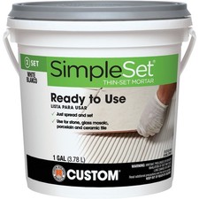 Custom Building Products SimpleSet Gallon White Pre-Mixed Thin-Set Mortar Custom