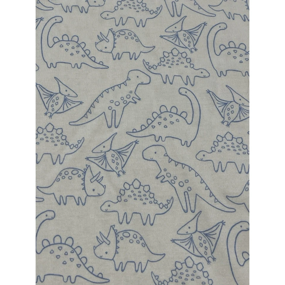 Manta para bebé de cosecha propia Gymboree tejida con cable estampado de dinosaurio algodón orgánico Foto 2 de 4