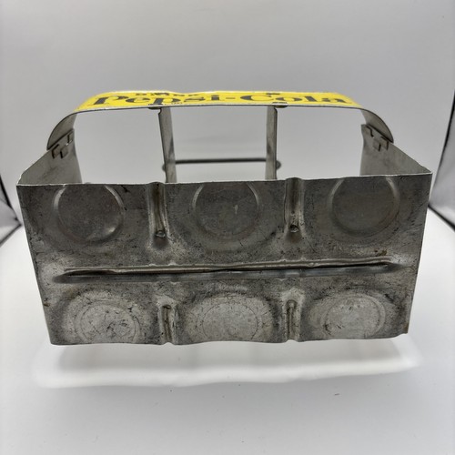 Vintage Drink Pepsi-Cola Soda 6 Pack Metal Bottle Carrier Yellow Graphics - Bild 7 von 8