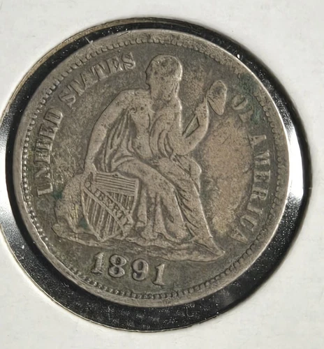 1891-O Seated Liberty Silver Dime VF
