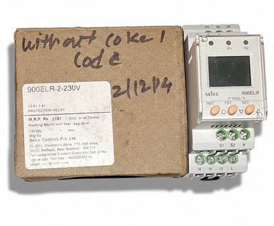 SELEC 900ELR-2-230V EARTH PROTECTION RELAY VOLTAGE 220VAC FREE FAST SHIPPING