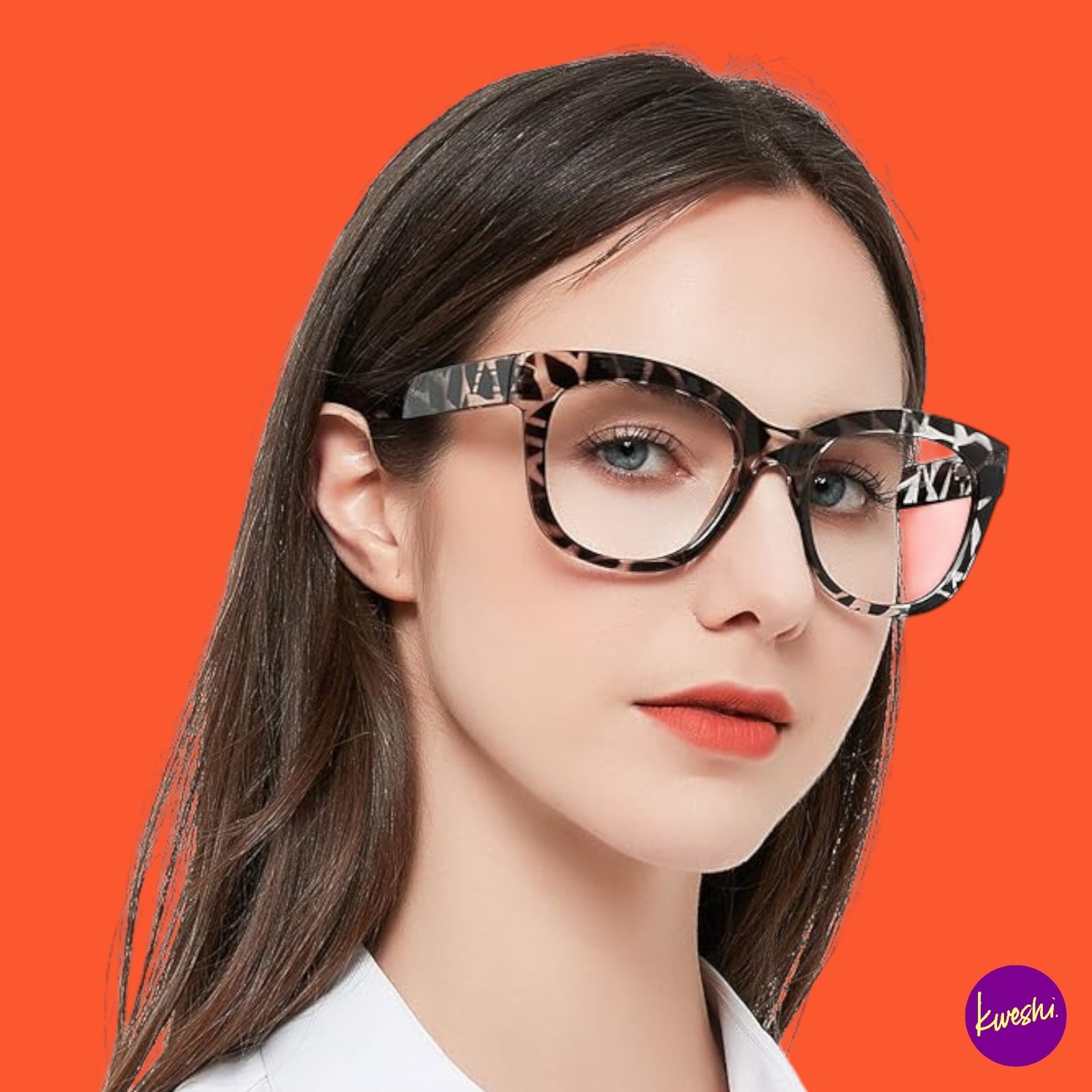 MARE AZZURO Women's Oversized Square Reading Glasses, Leopard, +3.00 Strength