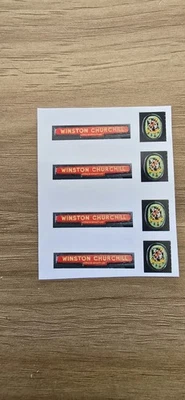 TRI-ANG HORNBY Triang HORNBY R356 Etc Winston Churchill 4 x Self adhesive repro nameplates