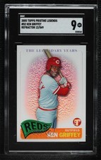2005 Topps Pristine Legends Refractor 12/549 Ken Griffey #52 SGC 9 MINT 0nr3