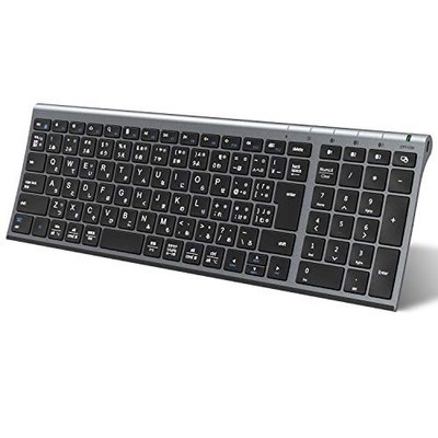 iClever Bluetooth Wireless Keyboard Japanese JIS Layout Supports 3 Simultaneous