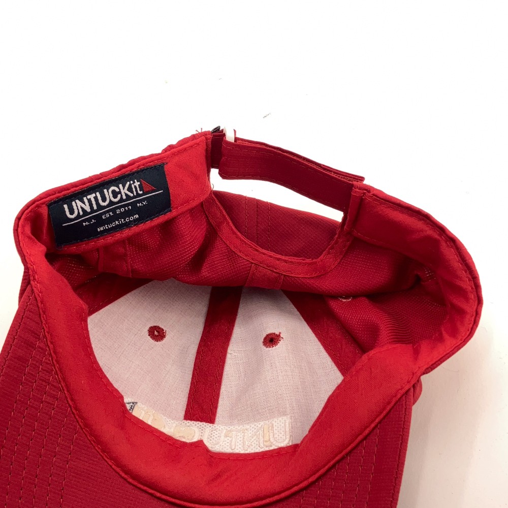 Untuckit lightweight red baseball cap - image 4