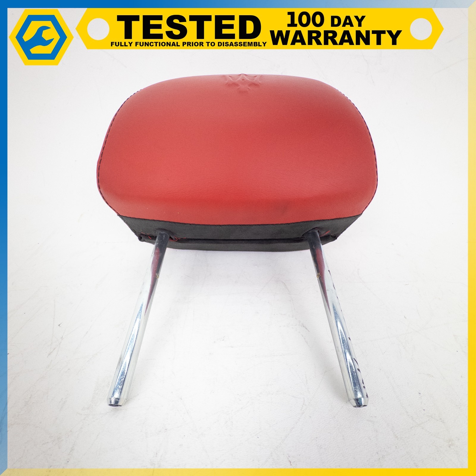 08-17 MASERATI GRANTURISMO GRANCABRIO FRONT LEFT OR RIGHT SEAT HEADRES RED OEM