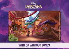 Disney Lorcana Playmat - Agrabah Market Place - Location Card - Into The Inklan