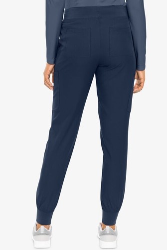Insight By Med Couture Womens SCRUB TOP & JOGGER sz L Navy SS / V Neck preowned - Picture 5 of 6
