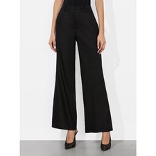 NEW NWT Alice + Olivia High Waist Wide Leg Pants Black Size 8
