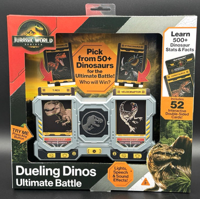 Jurassic World Rebirth Dueling Dinos Ultimate Battle Game 50+ Dinosaurs New