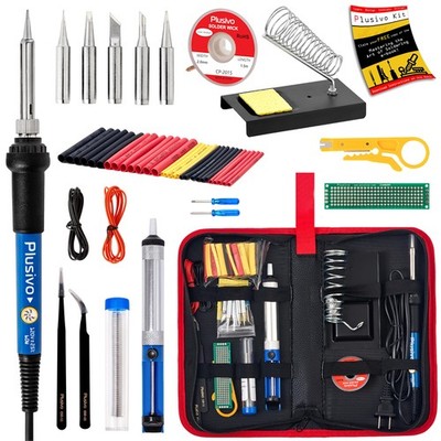 Soldering Iron Kit, 60W Soldering Iron, 5 Soldering Iron Tips, 21-in-1 Adjustabl