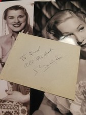 Signed BELITA Olympic Skater & BEATRICE LILLE 2x10x8 + Autograph book page