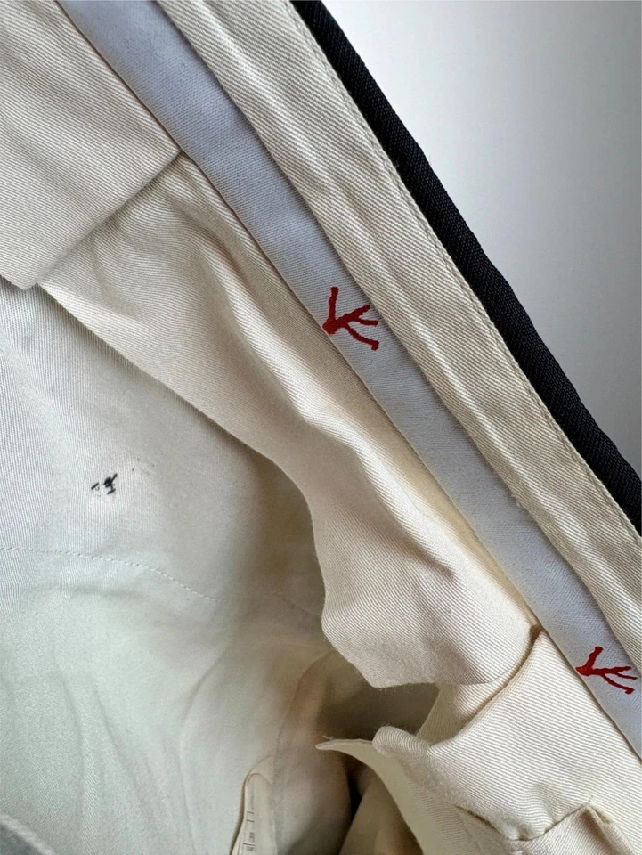 ISAIA Mens Black ITALIAN Dress Pants 34 w ***AQUASPIDER Fabric*** - Image 4 of 4