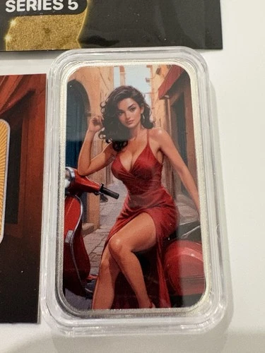 Bullion Baddies - Nice- BELLA AMORE 1oz .999 Silver Bar! Coa/Capsule.