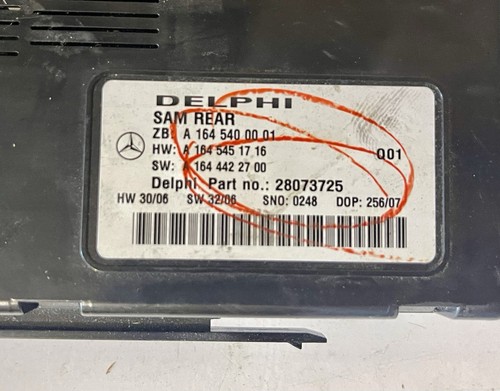 REAR SIGNAL AQUISITION SAM CONTROL MODULE-USED-Fits Mercedes ML W164 A1645400001 - Picture 4 of 5