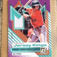 Panini 2025 Donruss Prospect Jersey Kings Vance Honeycutt #PJK-VH Orioles Purpl…