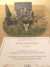 The "Threshing " By Danbury Mint  Ex Con with Certificate Of Authenticity Ex Con