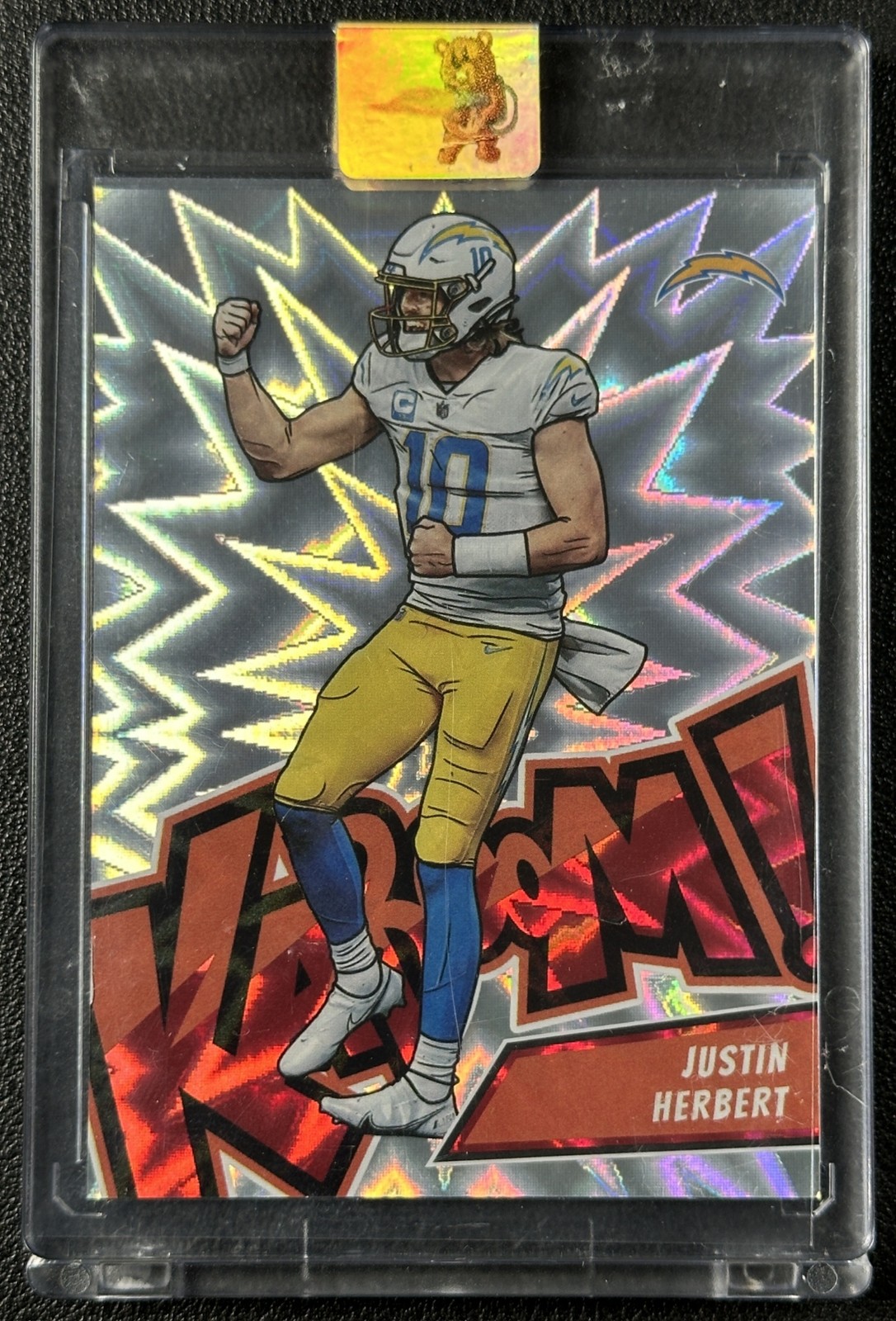 JUSTIN HERBERT 2023 PANINI ABSOLUTE #K7 VERTICAL KABOOM SSP CHARGERS