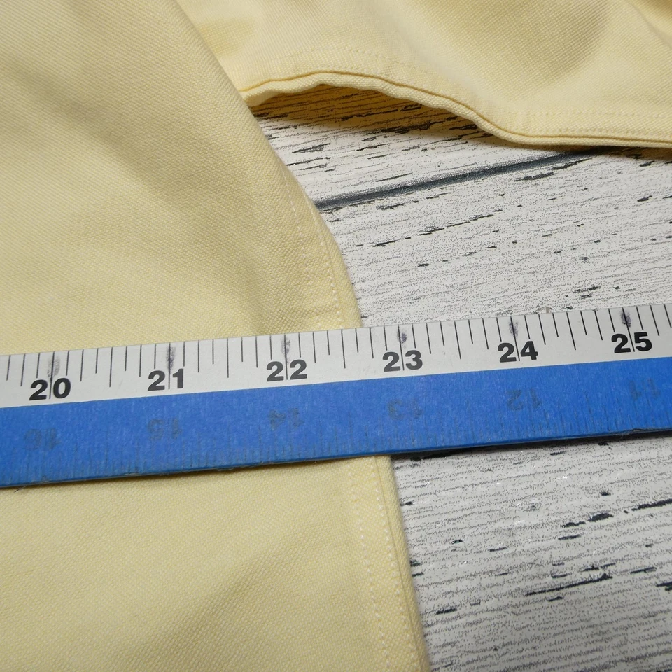 L.L.Bean Shirt Mens 15.5-35 Yellow Wrinkle Free Traditional Fit Button Down - Image 4 of 4