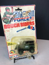 RARE Rough Riders 4x4 Omni Force Military - LJN Stomper Jeep On Card