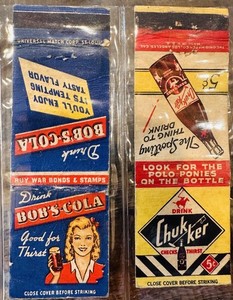 Matchcover 8-pack Vintage Soda Pop