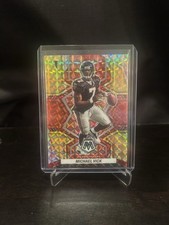 MICHAEL VICK 2022 MOSAIC NFL RED YELLOW CHOICE FUSION MOSAIC PRIZM /80 Q2268
