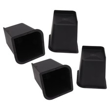 4x Furniture Riser 6in Heavy Duty Slip Proof ABS Bed Rise Lift Block For Cha SET