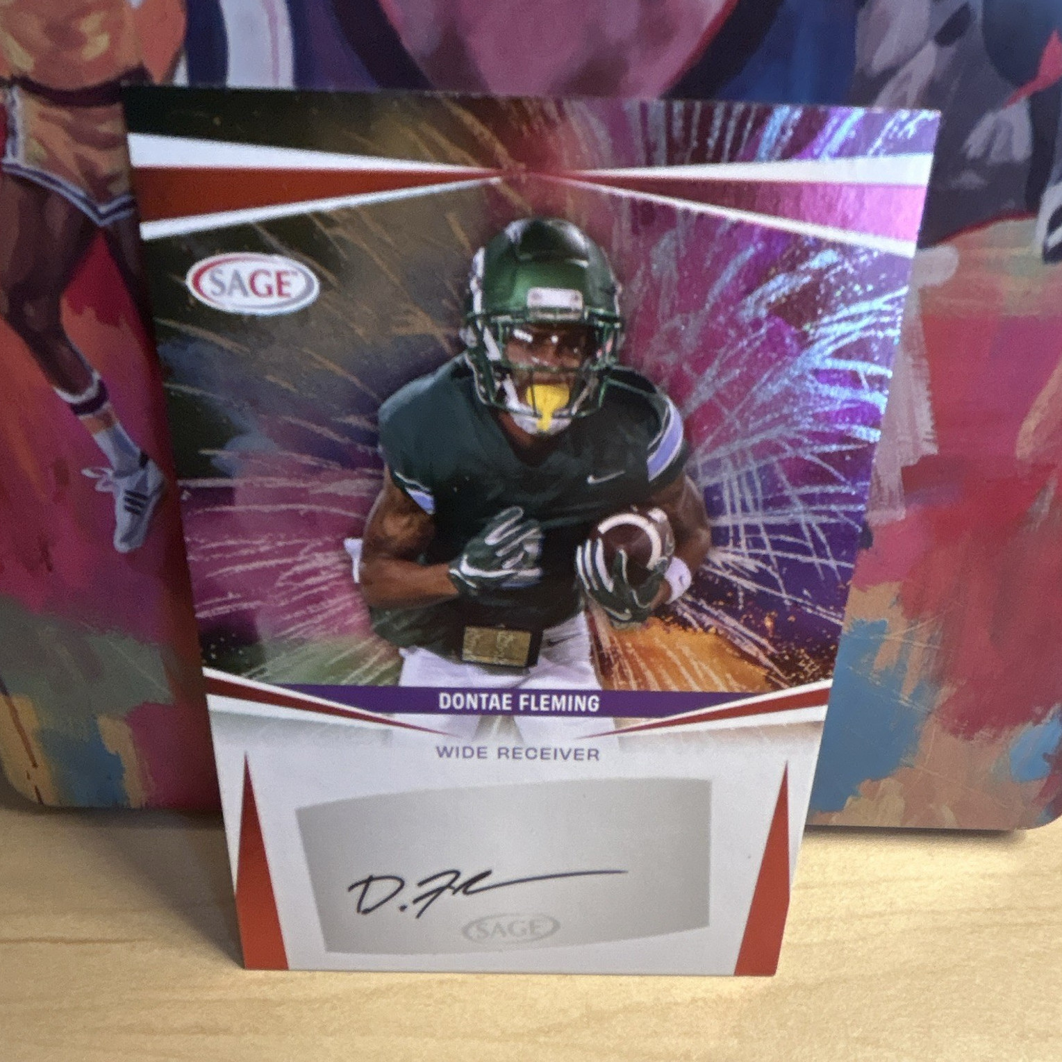 SAGE 2025 Sage Low Series Dontae Fleming #A-DF Autographs Insert Tulane