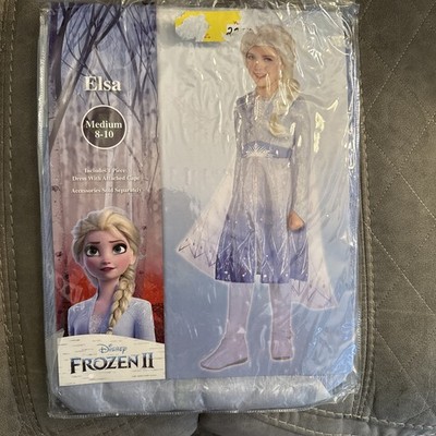 Disney s Frozen 2 Elsa Cape And Dress Costume Girls  Child Size Large 12-14