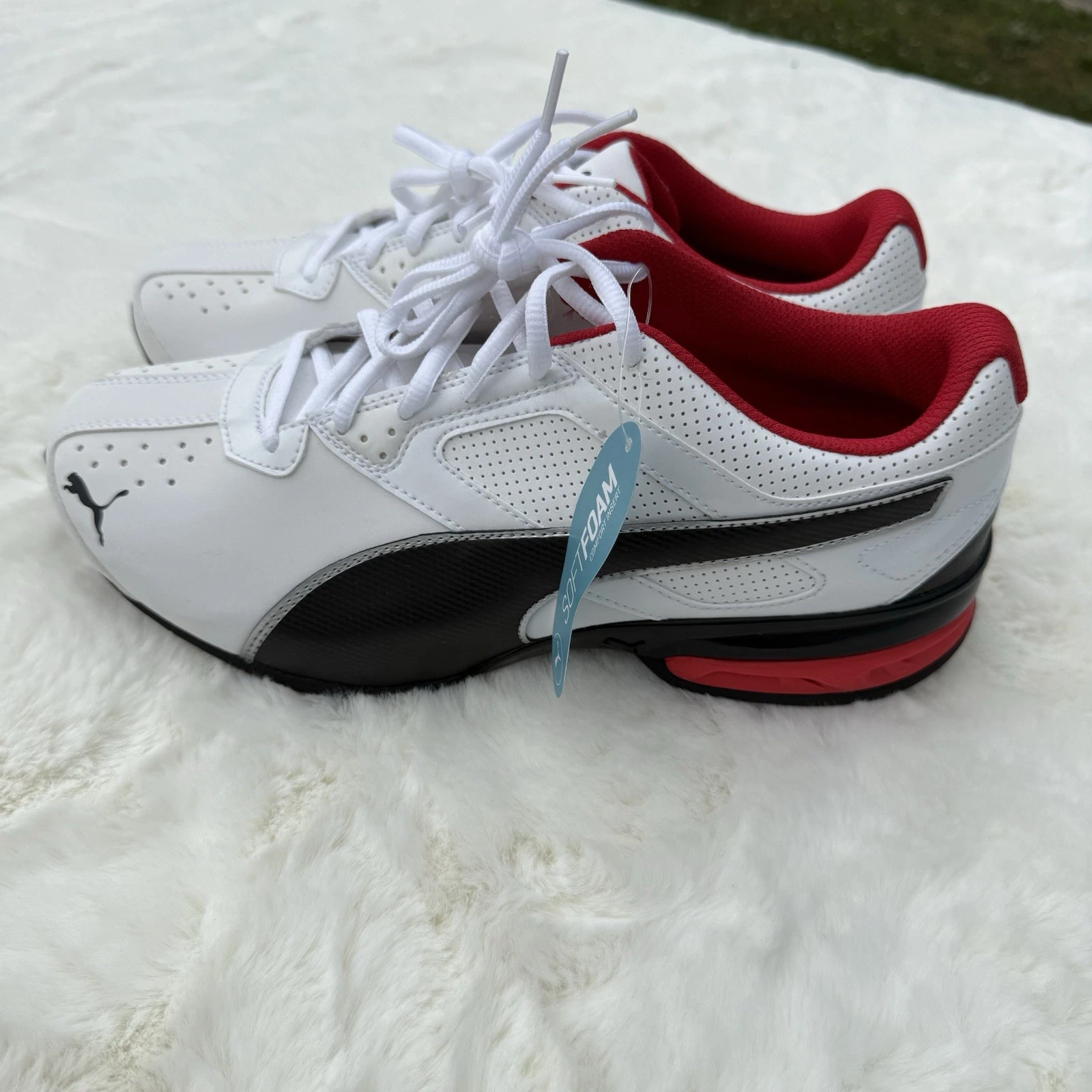 Sneakers PUMA uomo Tazon 9 5M schiuma morbida + nero argento rosso scarpa da corsa atletica