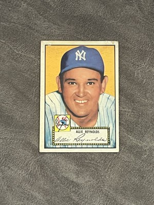 1952 Topps Allie Reynolds #67 VG-EX Red Back NY Yankees Vintage!