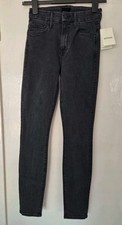 Mother High Waisted Locker Jeans Wash Dancing In The Dark Slim Fit Size 24 Uk 6