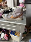 Nike blazer Girl Shoes 4yr high tops purple with gray and bronze ,PREOWNED — photo 3