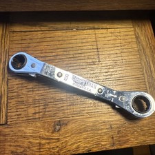VTG Craftsman Box End Ratchet Wrench 43363 1/2" x 9/16" USA 12 Point Very Nice